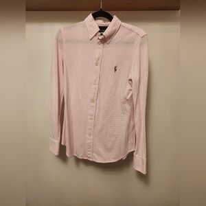 Polo Ralph Lauren Women's Light Pink Button-Down Shirt